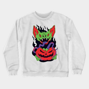 vampire pumpkin Crewneck Sweatshirt